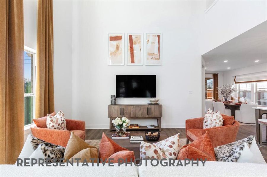 Furnished interior view inside a new home in Aster Park, McKinney (Image 39).
