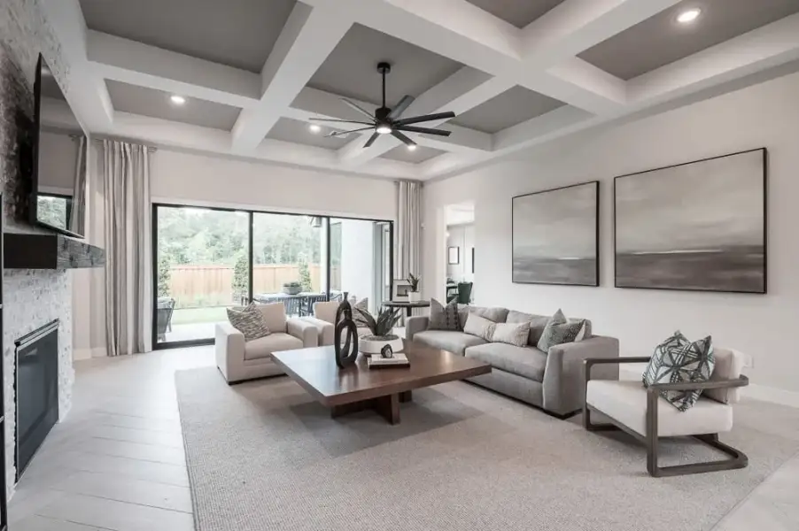 Furnished interior view inside a new home in Legacy Grove, Montgomery (Image 12). Furnished interior view inside a new home in Legacy Grove, Montgomery (Image 12).