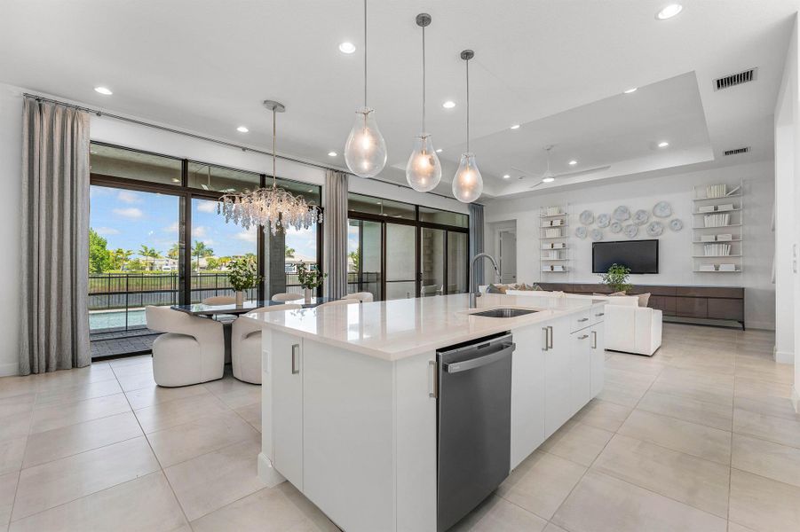 Furnished interior view inside a new home in Valencia Grand, Boynton Beach (Image 6). Furnished interior view inside a new home in Valencia Grand, Boynton Beach (Image 6).