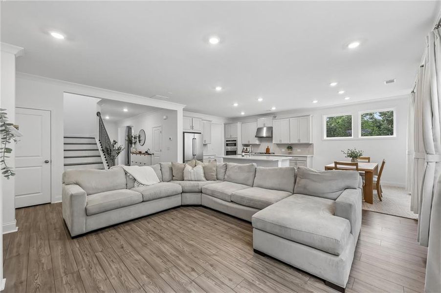 Furnished interior view inside a new home in Bailey Fence, Dacula (Image 7).