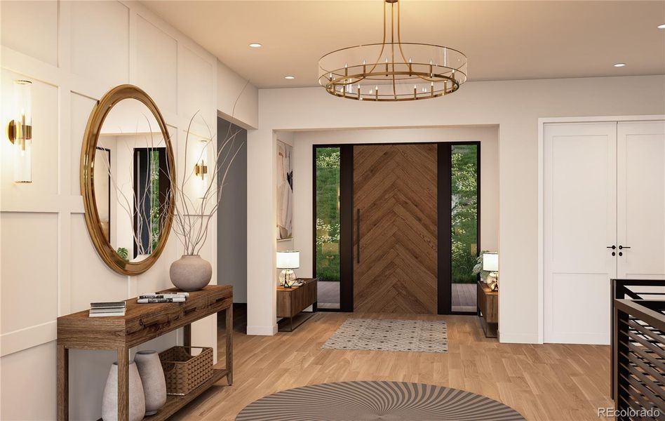 Furnished interior view inside a new home in , Conifer (Image 5).