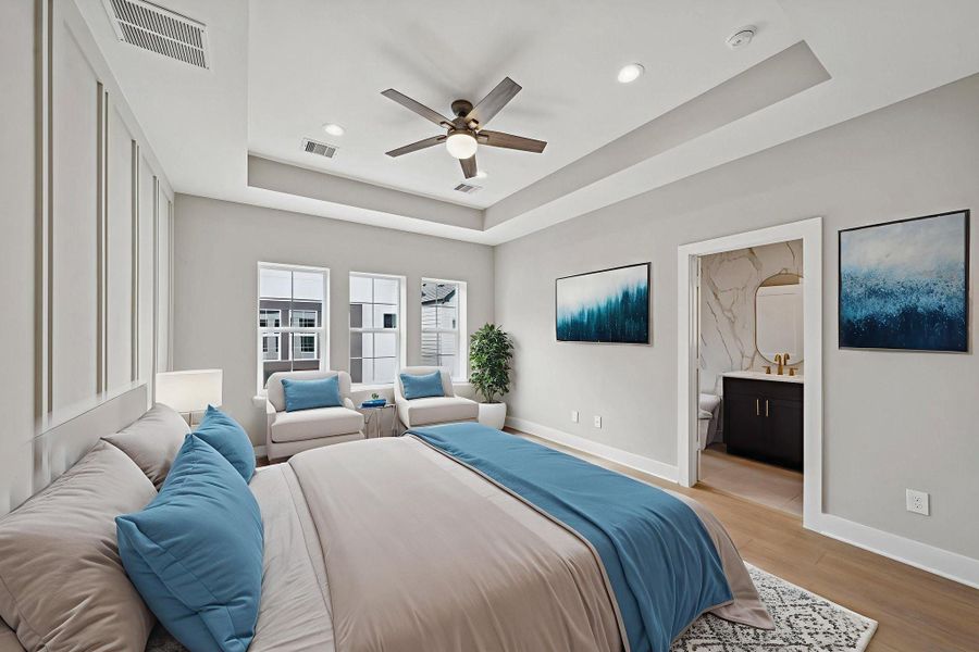 Furnished interior view inside a new home in , Houston (Image 14).