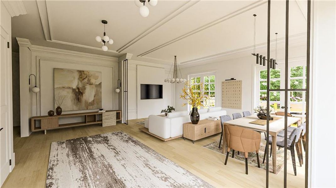 Furnished interior view inside a new home in , Milton (Image 8). Furnished interior view inside a new home in , Milton (Image 8).