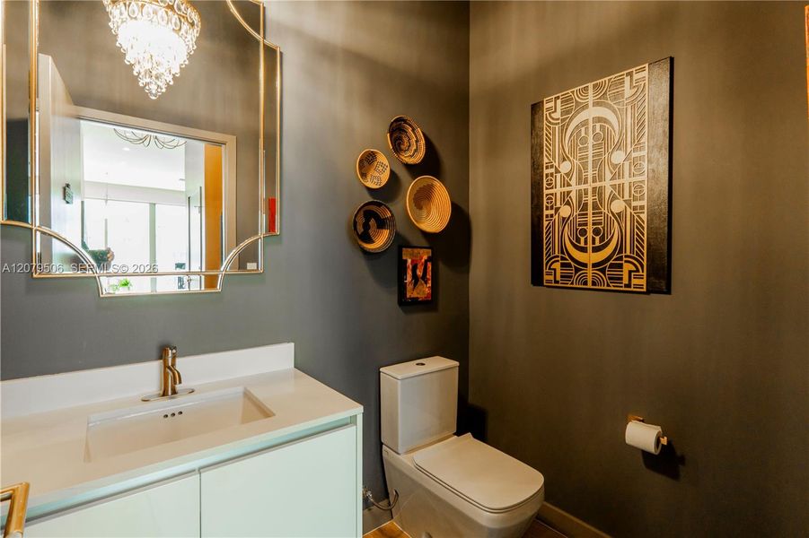 Furnished interior view inside a new home in , Miami (Image 28).