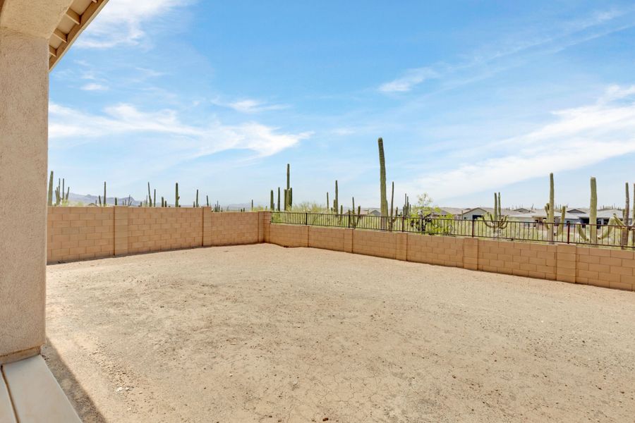 Exterior details and patio area of a home in Saguaro Reserve II, Marana (Image 3). Exterior details and patio area of a home in Saguaro Reserve II, Marana (Image 3).
