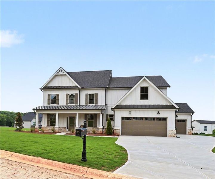 Front exterior of a new home in , Jefferson, GA, highlighting curb appeal (Image 23). Front exterior of a new home in , Jefferson, GA, highlighting curb appeal (Image 23).