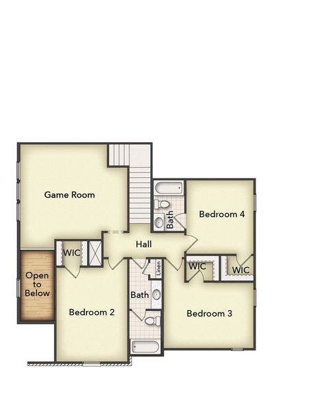 2D floor plan layout of this home in Covenant Springs, Springtown, TX (Image 3). 2D floor plan layout of this home in Covenant Springs, Springtown, TX (Image 3).