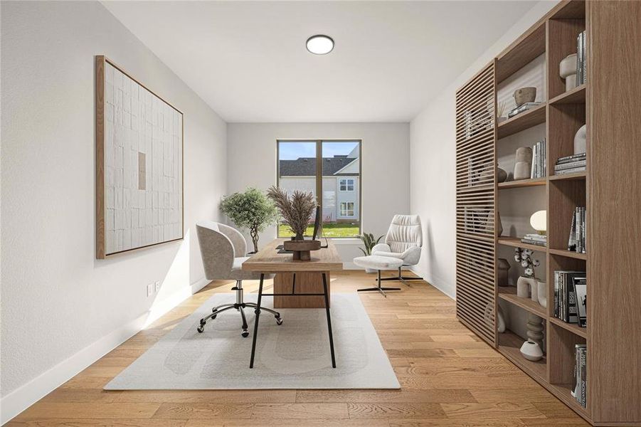 Furnished interior view inside a new home in Chatham Reserve, Providence Village (Image 17).