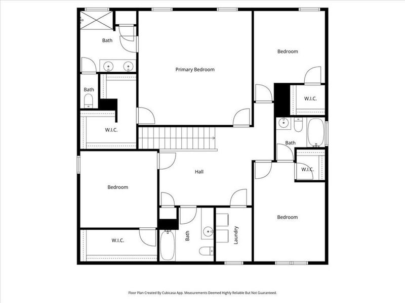 2D floor plan layout of this home in Jackson Farm, Cartersville, GA (Image 6).