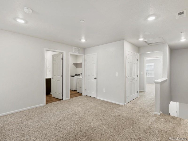 Spacious, unfurnished interior of a new home in Poudre Heights: The Meadow Collection, Windsor (Image 21). Spacious, unfurnished interior of a new home in Poudre Heights: The Meadow Collection, Windsor (Image 21).