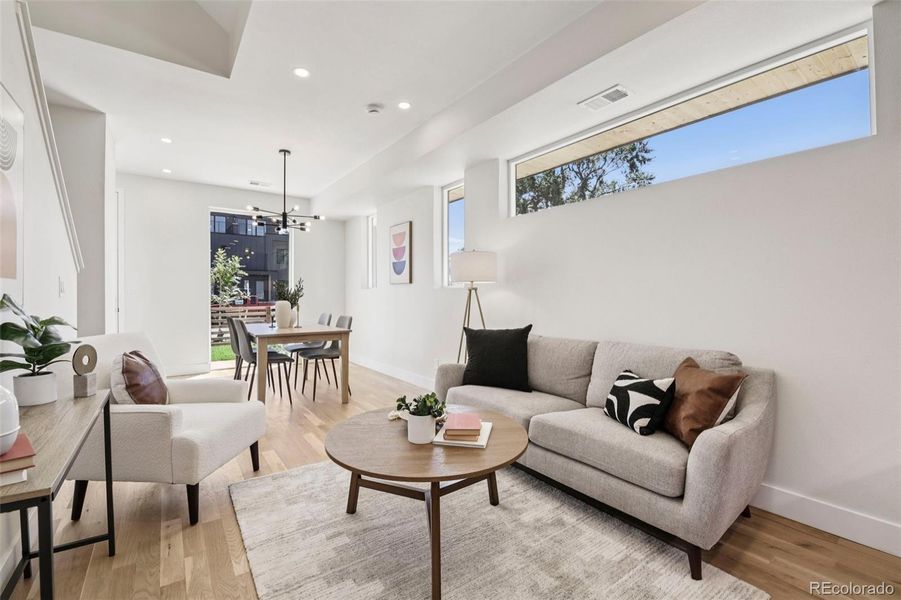 Furnished interior view inside a new home in , Denver (Image 16).