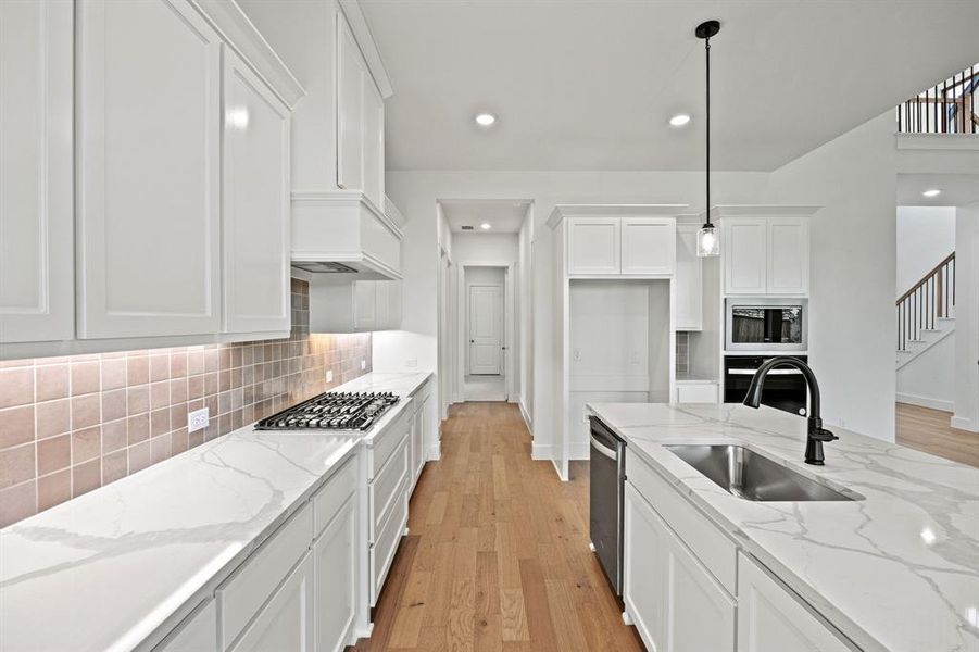 Furnished interior view inside a new home in Chatham Reserve, Providence Village (Image 5).