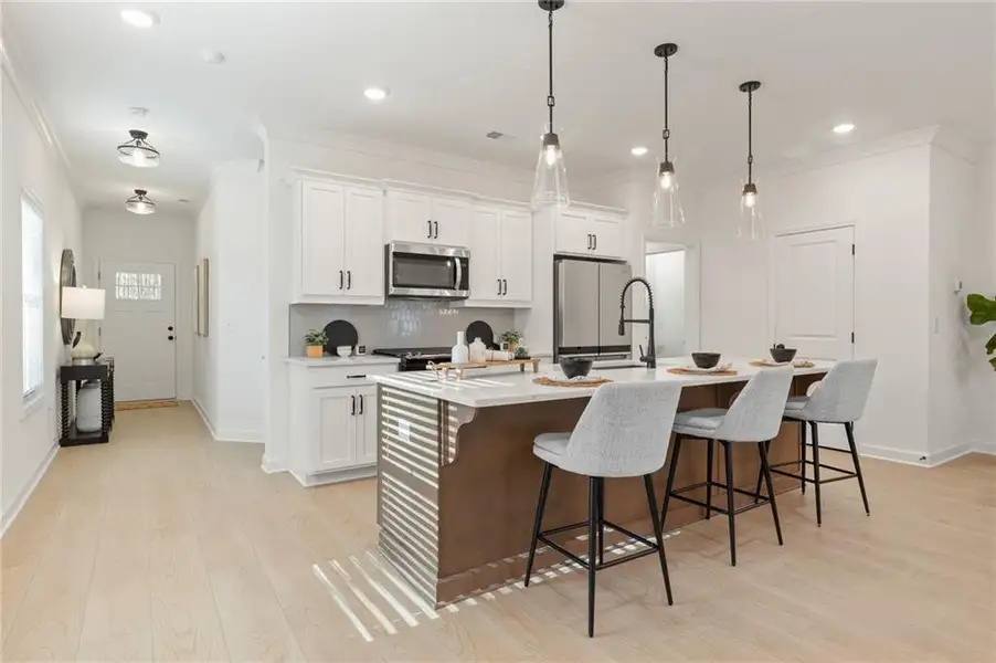 Furnished interior view inside a new home in River Walk Place, Lawrenceville (Image 15).