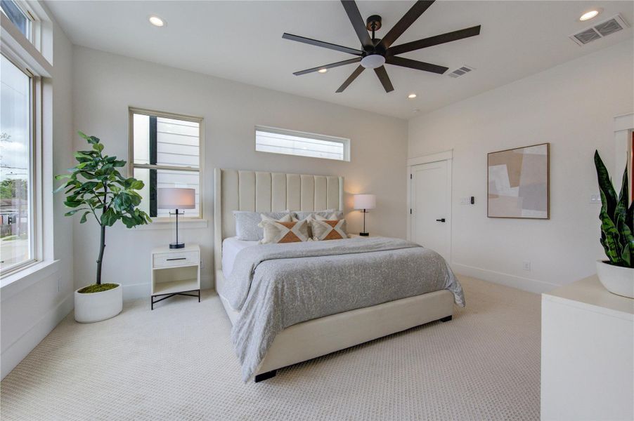 Furnished interior view inside a new home in , Houston (Image 45).