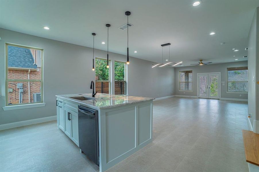 Furnished interior view inside a new home in , Dallas (Image 14).