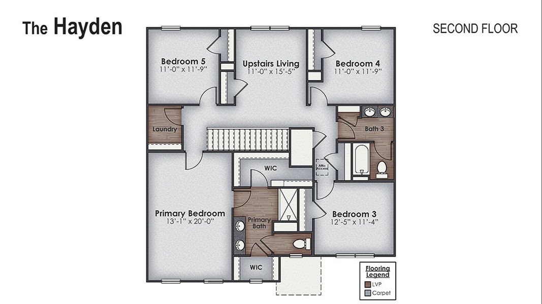 2D floor plan layout of this home in Sidbury Station, Castle Hayne, NC (Image 5). 2D floor plan layout of this home in Sidbury Station, Castle Hayne, NC (Image 5).