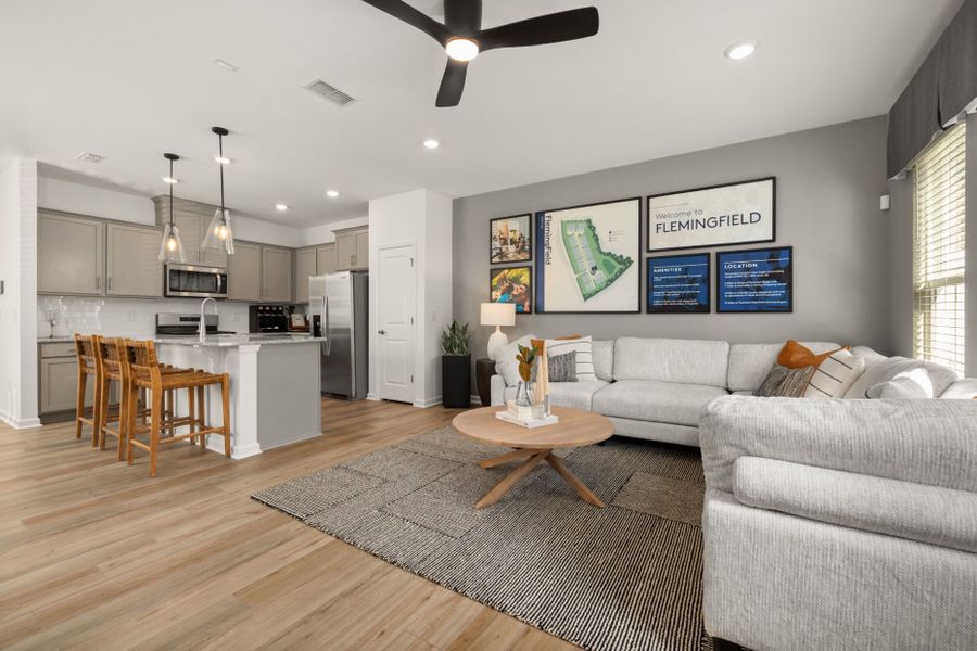 Furnished interior view inside a new home in Flemingfield, Greensboro (Image 9).
