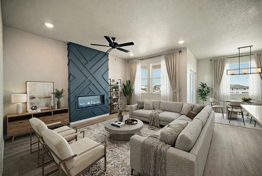 Furnished interior view inside a new home in Trails at Aspen Ridge-3, Colorado Springs (Image 7).