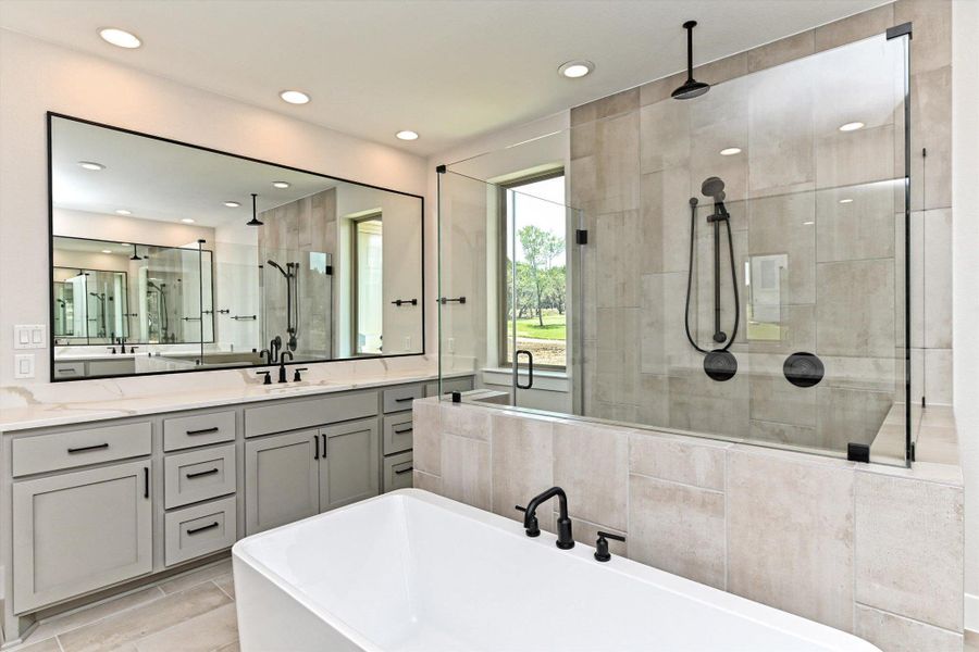 Furnished interior view inside a new home in ClearWater Ranch, Liberty Hill (Image 7). Furnished interior view inside a new home in ClearWater Ranch, Liberty Hill (Image 7).