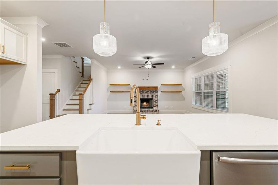 Furnished interior view inside a new home in Alcovy Station, Covington (Image 6).