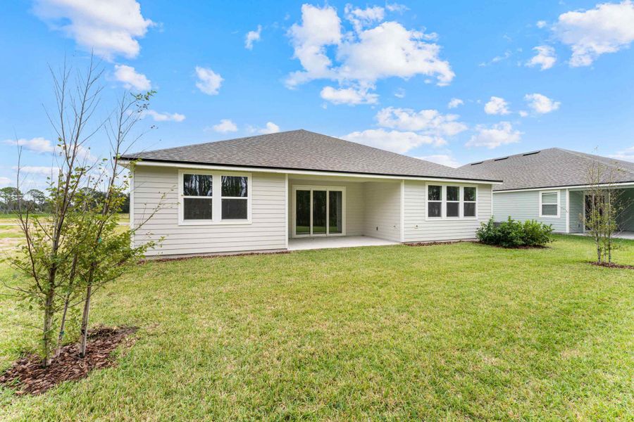 Lot 190 Rear Exterior with Covered Patio at Reserve East in Flagler Beach Lot 190 Rear Exterior with Covered Patio at Reserve East in Flagler Beach