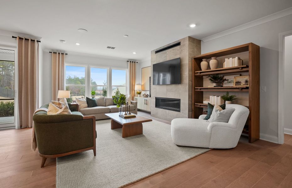 Furnished interior view inside a new home in Elmbrook, Indian Trail (Image 59).