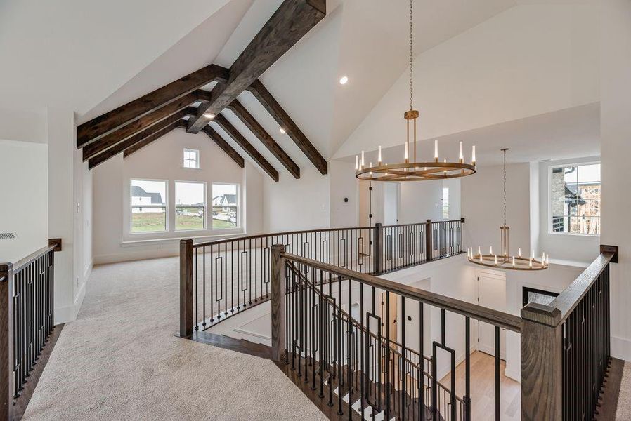 Furnished interior view inside a new home in Park Place, Prosper (Image 15).
