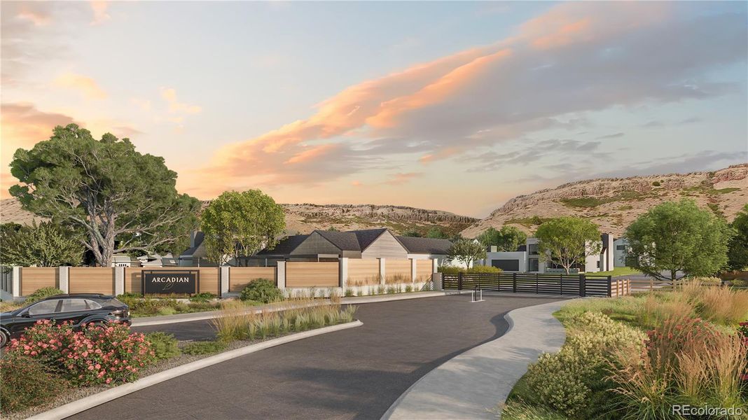 Arcadian West is a gated community located in Golden Colorado.