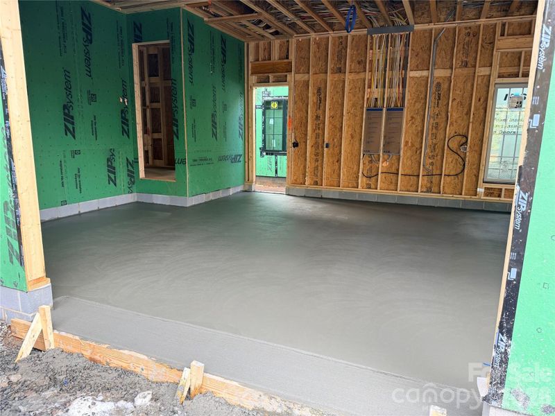 Garage Floor has been poured 2-6-26