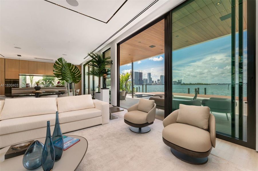 Furnished interior view inside a new home in , Miami Beach (Image 5).