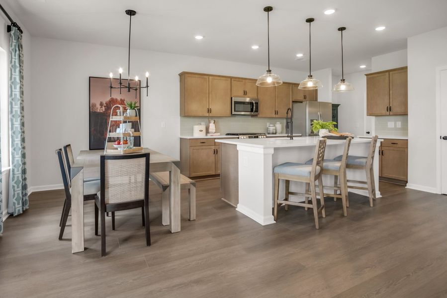 Furnished interior view inside a new home in The Oaks, Clarksville (Image 11).