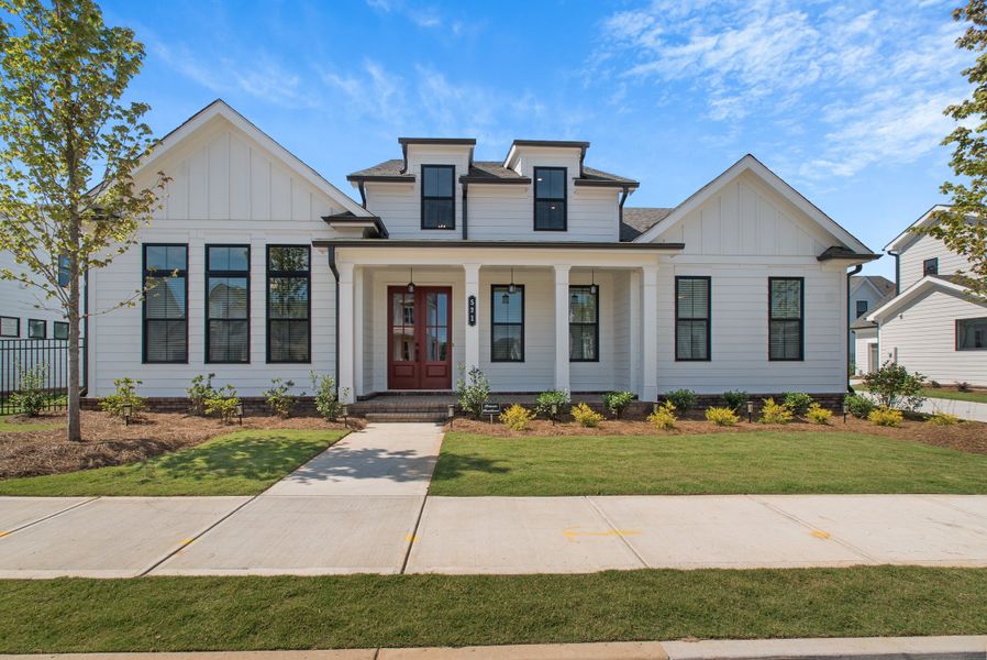 Representative exterior photo of a completed home built from the The Jayden II by The Providence Group in Promenade at Sawnee Village, Cumming, GA (Image 21). Representative exterior photo of a completed home built from the The Jayden II by The Providence Group in Promenade at Sawnee Village, Cumming, GA (Image 21).