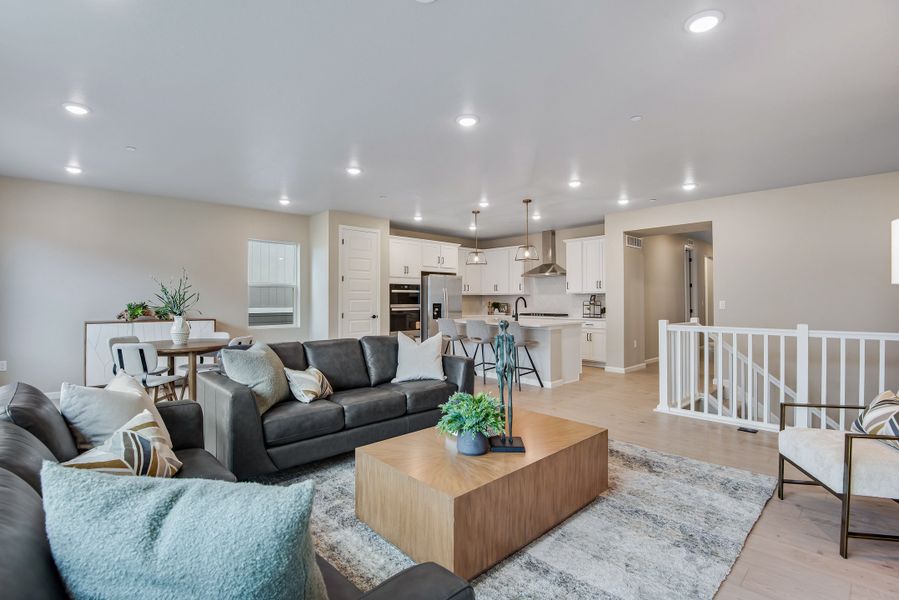 Furnished interior view inside a new home in Reunion, Commerce City (Image 9).