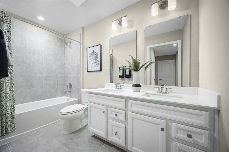 Representative furnished interior of a home built from the Mayshore Exterior by Ryan Homes in Kendall Pointe, Melbourne (Image 13).