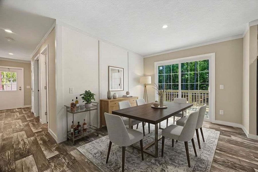 Furnished interior view inside a new home in , Eatonton (Image 12).
