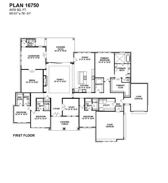 2D floor plan layout of this home in Bentwood Farms, Montgomery, TX (Image 5). 2D floor plan layout of this home in Bentwood Farms, Montgomery, TX (Image 5).