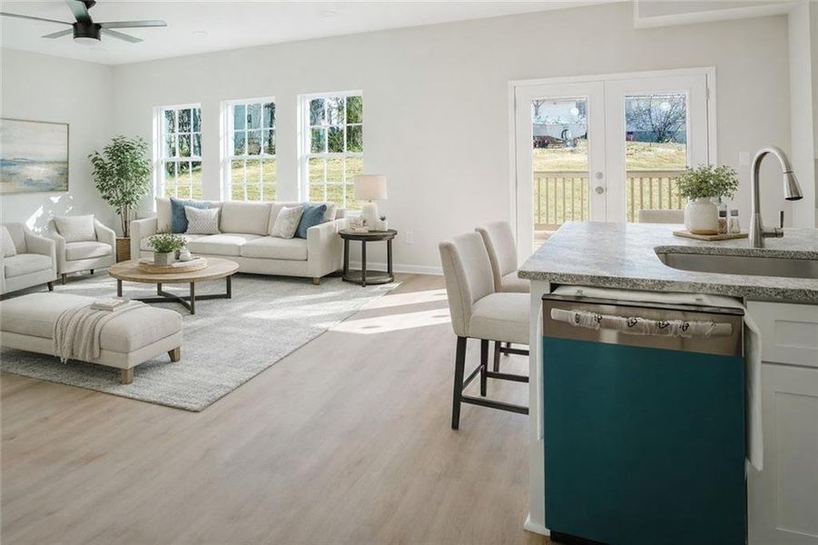 Furnished interior view inside a new home in , Stockbridge (Image 7).