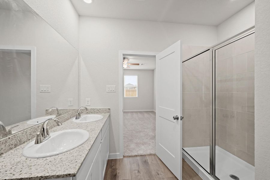 Furnished interior view inside a new home in Granger Pines, Conroe (Image 10). Furnished interior view inside a new home in Granger Pines, Conroe (Image 10).