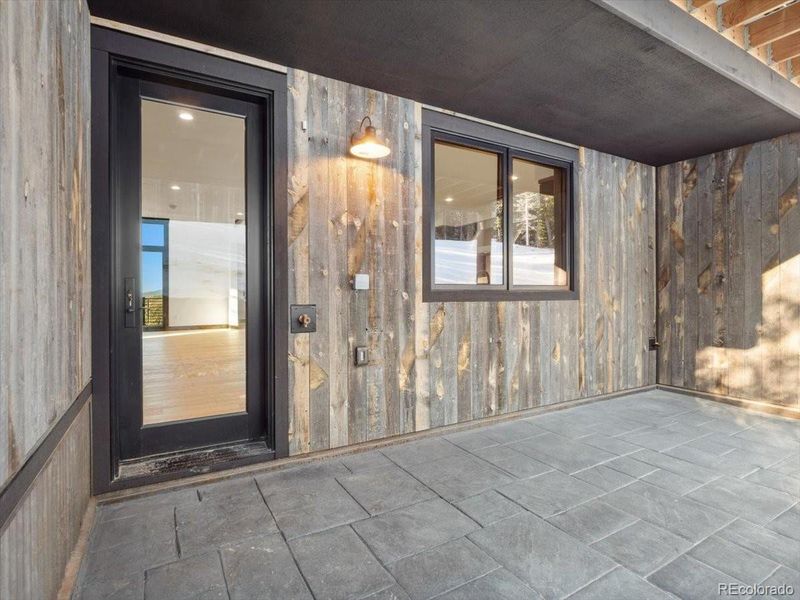 Patio access from kitchen and primary bedroom Patio access from kitchen and primary bedroom