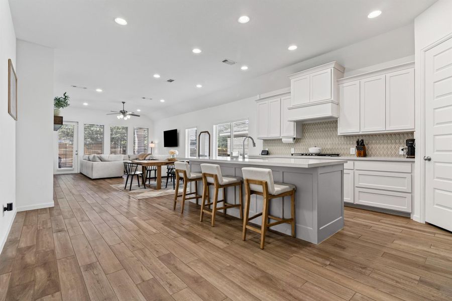 Furnished interior view inside a new home in Parkside On The River 45', Georgetown (Image 23).