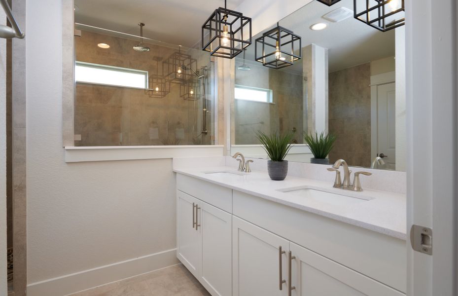 Owner's bath with double vanity