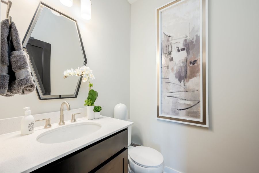 Representative furnished interior of a home built from the Leland by Fischer Homes in Hidden Fields, Hoschton (Image 8).
