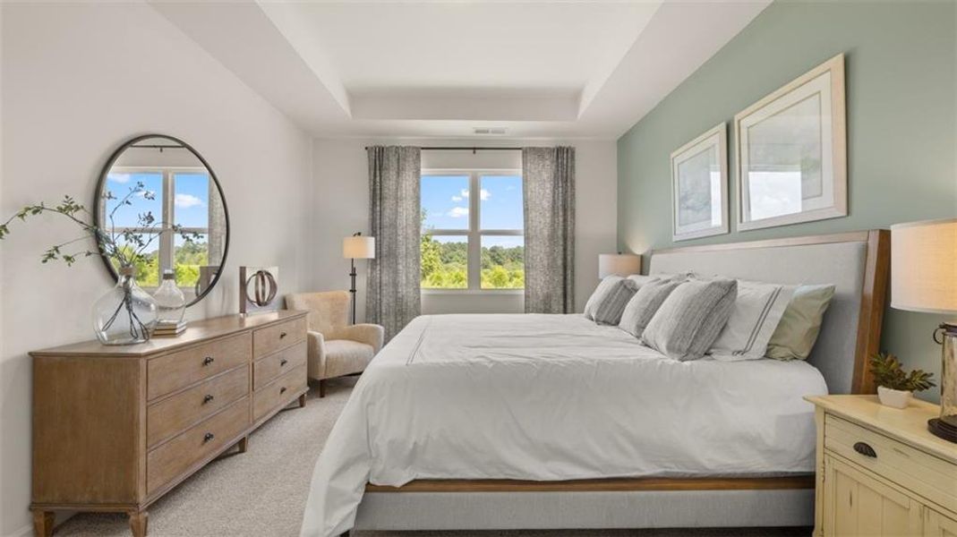 Furnished interior view inside a new home in The Preserve at Agricultural Village, Perry (Image 16). Furnished interior view inside a new home in The Preserve at Agricultural Village, Perry (Image 16).