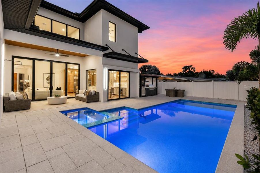 Exterior details and patio area of a home in , Sarasota (Image 3).