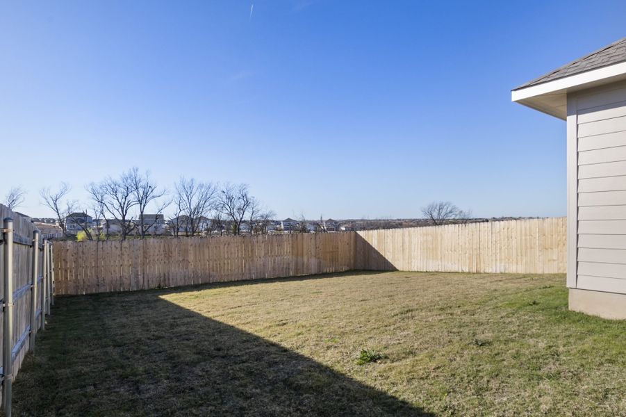 Exterior details and patio area of a home in Cool Water at Sonterra, Jarrell (Image 16).