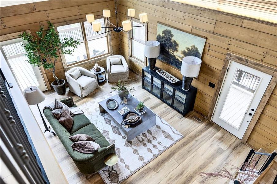 Furnished interior view inside a new home in , Ellijay (Image 33).