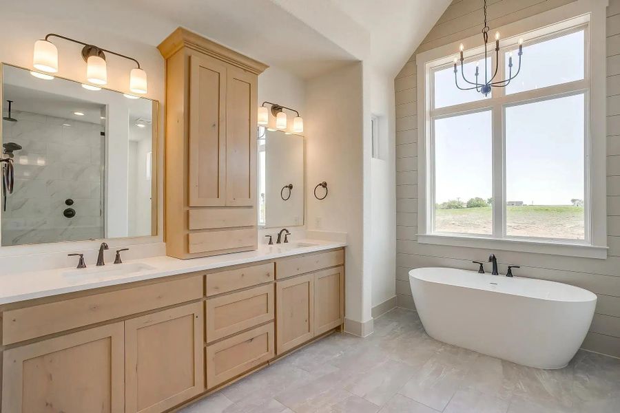 Representative furnished interior of a home built from the The Carley by Elmwood Custom Homes in Byrum Ranch, Maypearl (Image 22).