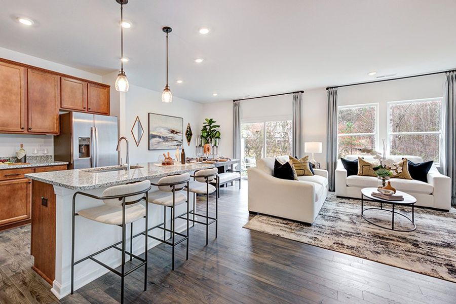 Furnished interior view inside a new home in Forestville Station, Raleigh (Image 13).