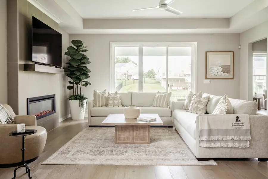 Representative furnished interior of a home built from the Linden by Fischer Homes in Leeland Farms, Fuquay Varina (Image 4). Representative furnished interior of a home built from the Linden by Fischer Homes in Leeland Farms, Fuquay Varina (Image 4).