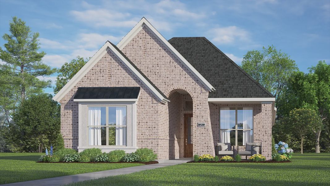 Representative exterior photo of a completed home built from the Oakmont by Chesmar Homes in Riceland 42', Mont Belvieu, TX (Image 11). Representative exterior photo of a completed home built from the Oakmont by Chesmar Homes in Riceland 42', Mont Belvieu, TX (Image 11).